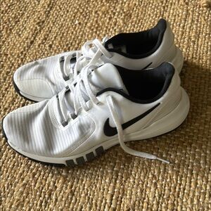 Nike White and Black Running Shoes